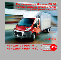 Грузоперевозки Рб, РФ Скидки 15%